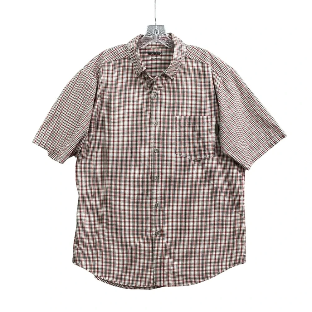 Wolverine‎ Shirt Mens Large Red Plaid Workwear Casual Western Academia Camping